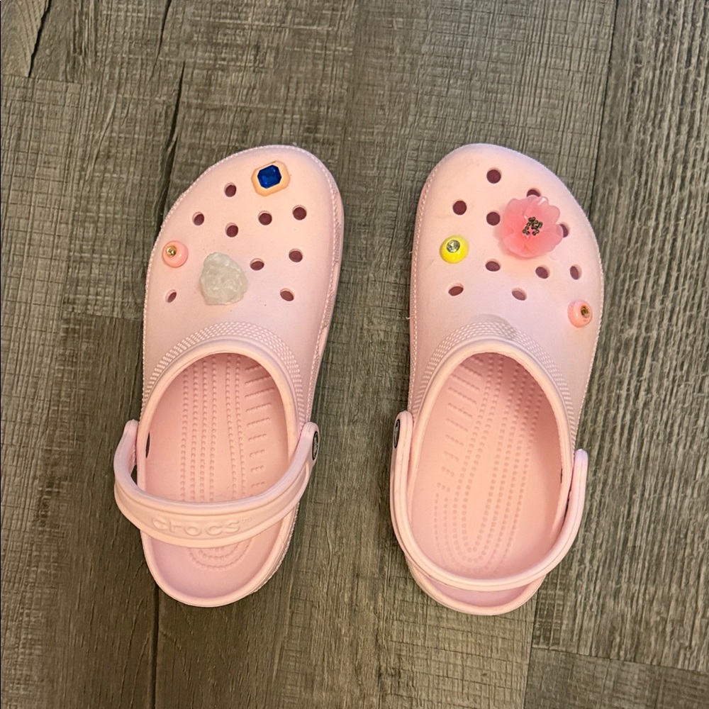 CROCS Light Pink with Charms